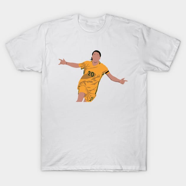 Sam Kerr Australia T-Shirt by Hevding